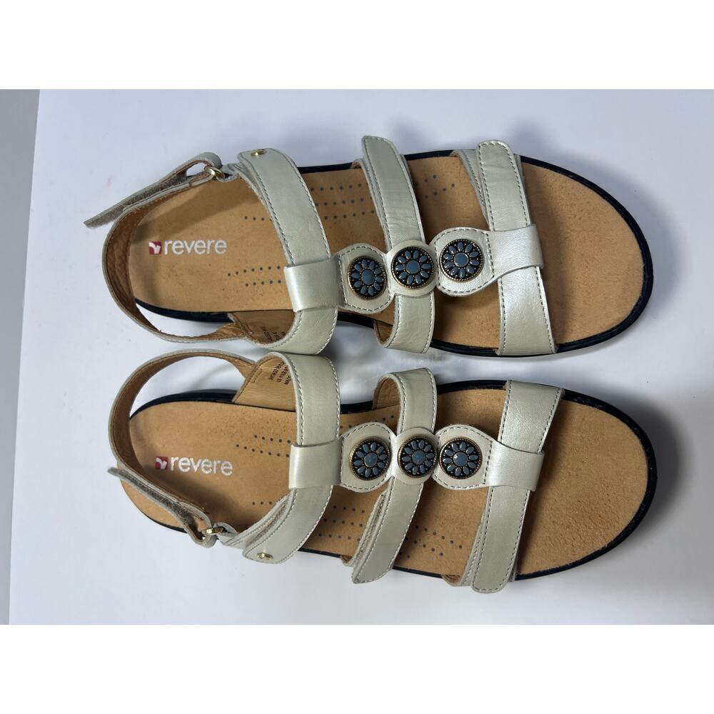 Revere Santiago Sandal, Pearlized White, size 11, Ortho, Comfort, Slip Resistant - Picture 14 of 14